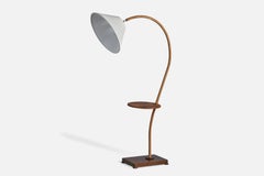 Diseñador sueco, lámpara de pie, cuerda, madera, metal, tela, Suecia Años 30