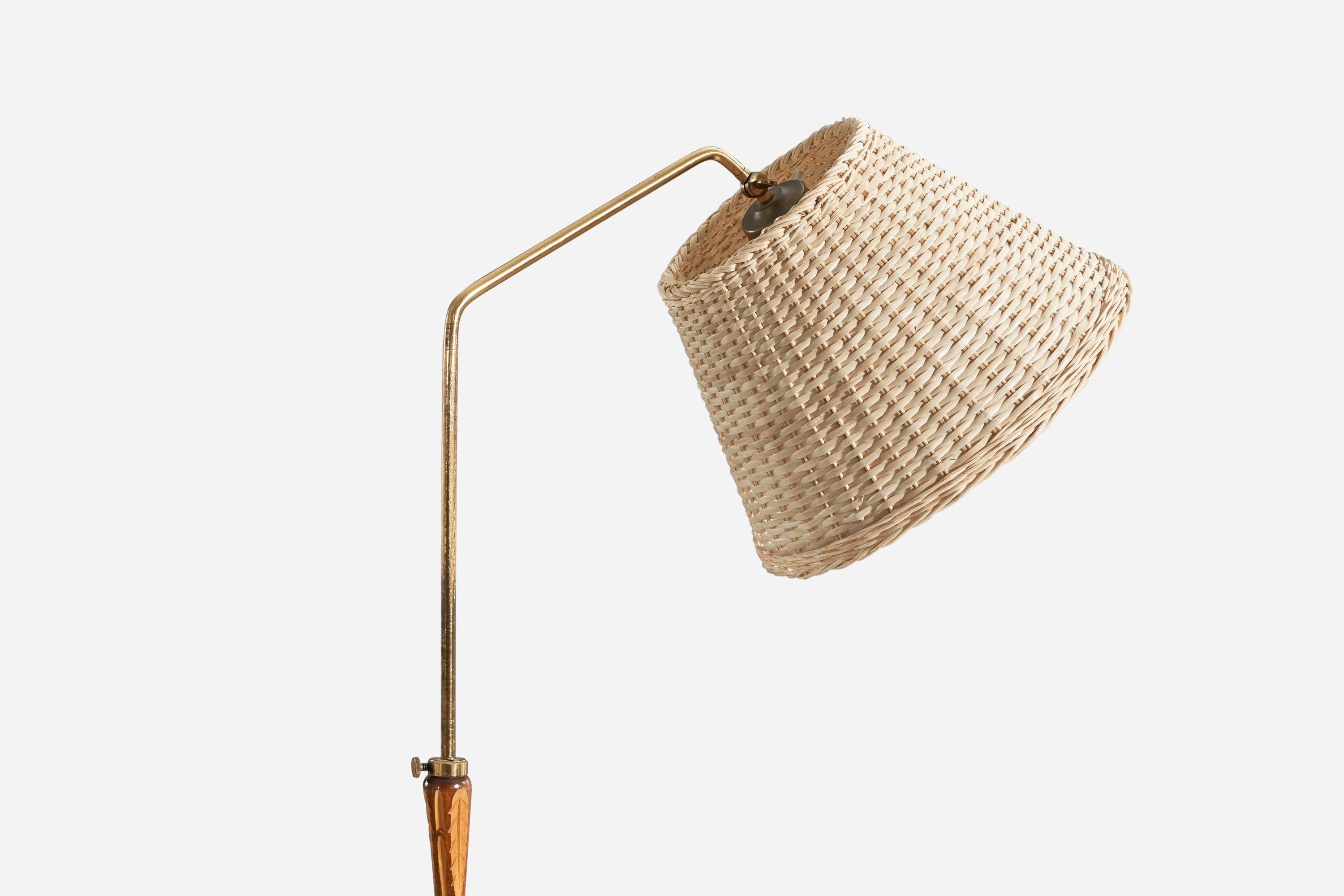 seagrass floor lamp