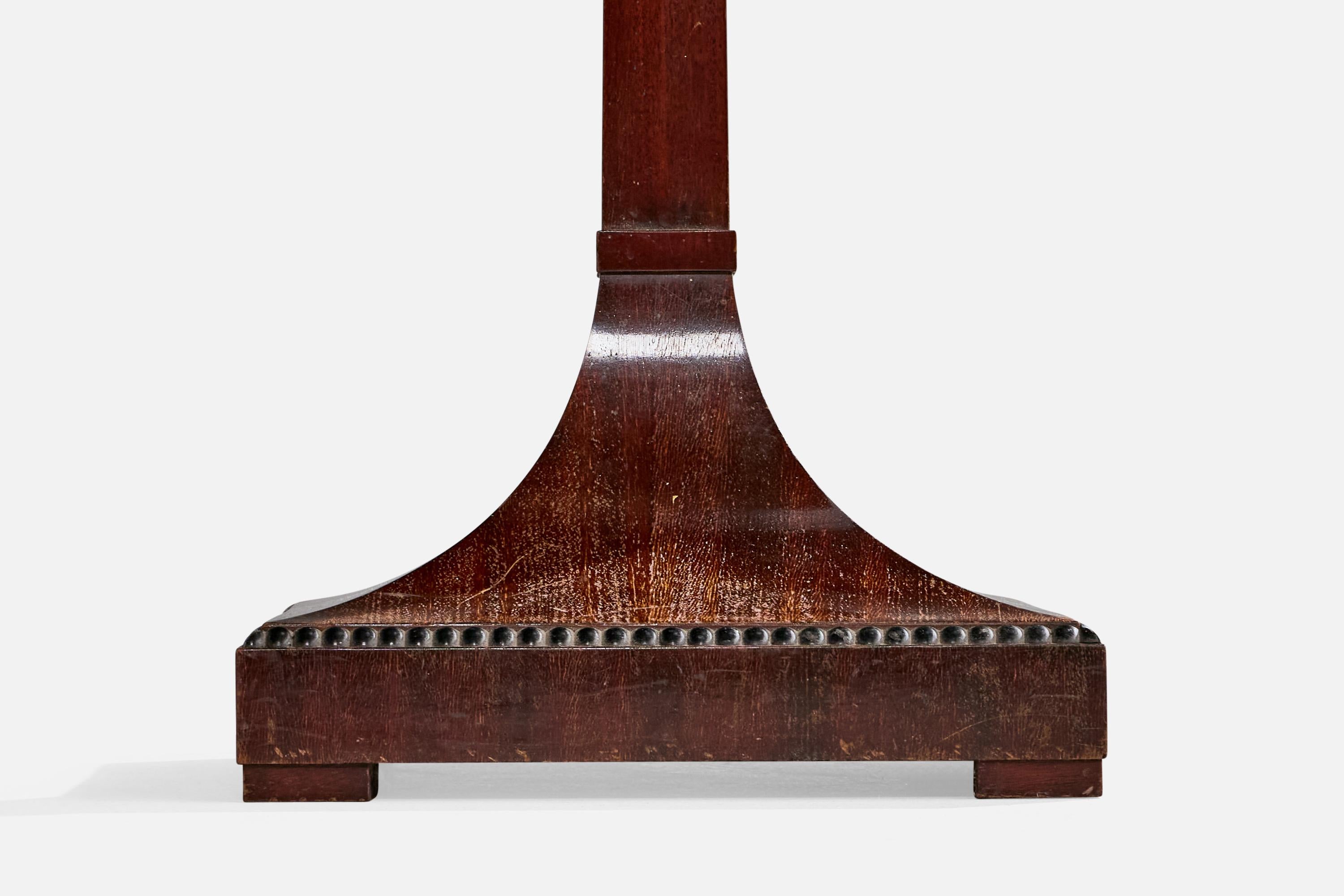 Designer suédois, lampadaire, bois, tissu, Suède, années 1910 en vente 3