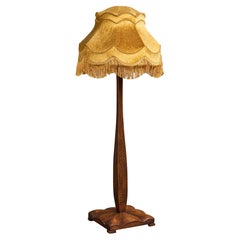 Designer suédois, lampadaire, bois, tissu, Suède, années 1930