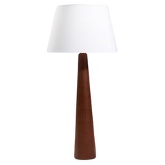 Vintage Swedish Designer, Floor or Table Lamp, Wood, Sweden, 1960s