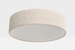Schwedischer Designer, Einbaubeleuchtung, Stoff, Acryl, Schweden, 1970er Jahre