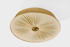 Diseñador sueco, empotrable, tela, latón, Suecia, años 1950