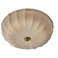 Designer svedese, montatura ad incasso, tessuto, ottone, Svezia, anni '1950