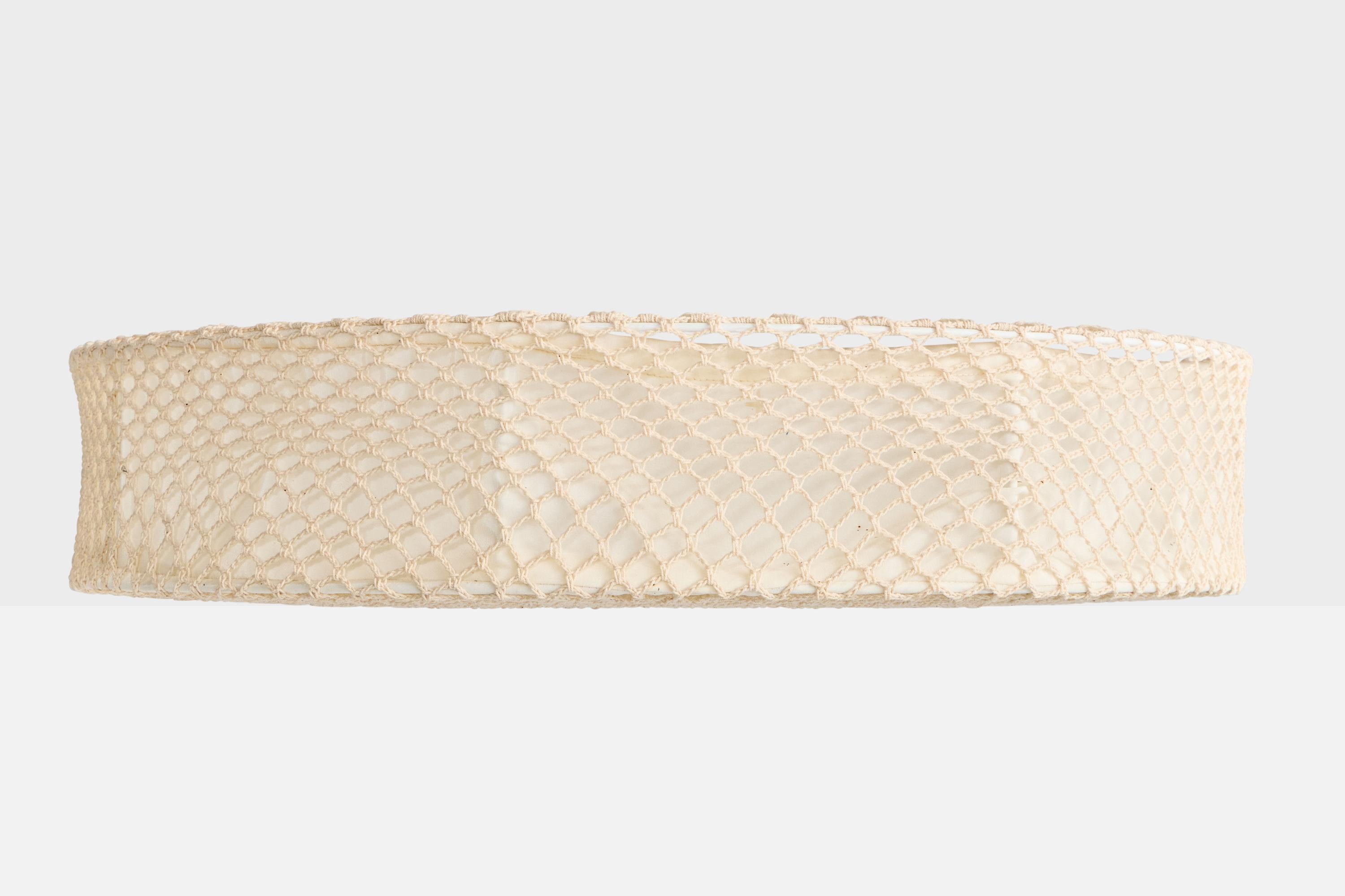 Suédois Designer suédois, affleurant, tissu, laiton, Suède, années 1960 en vente