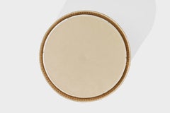 Swedish Designer, Flush Mount, Fabric, Cane, Sweden, 1970s