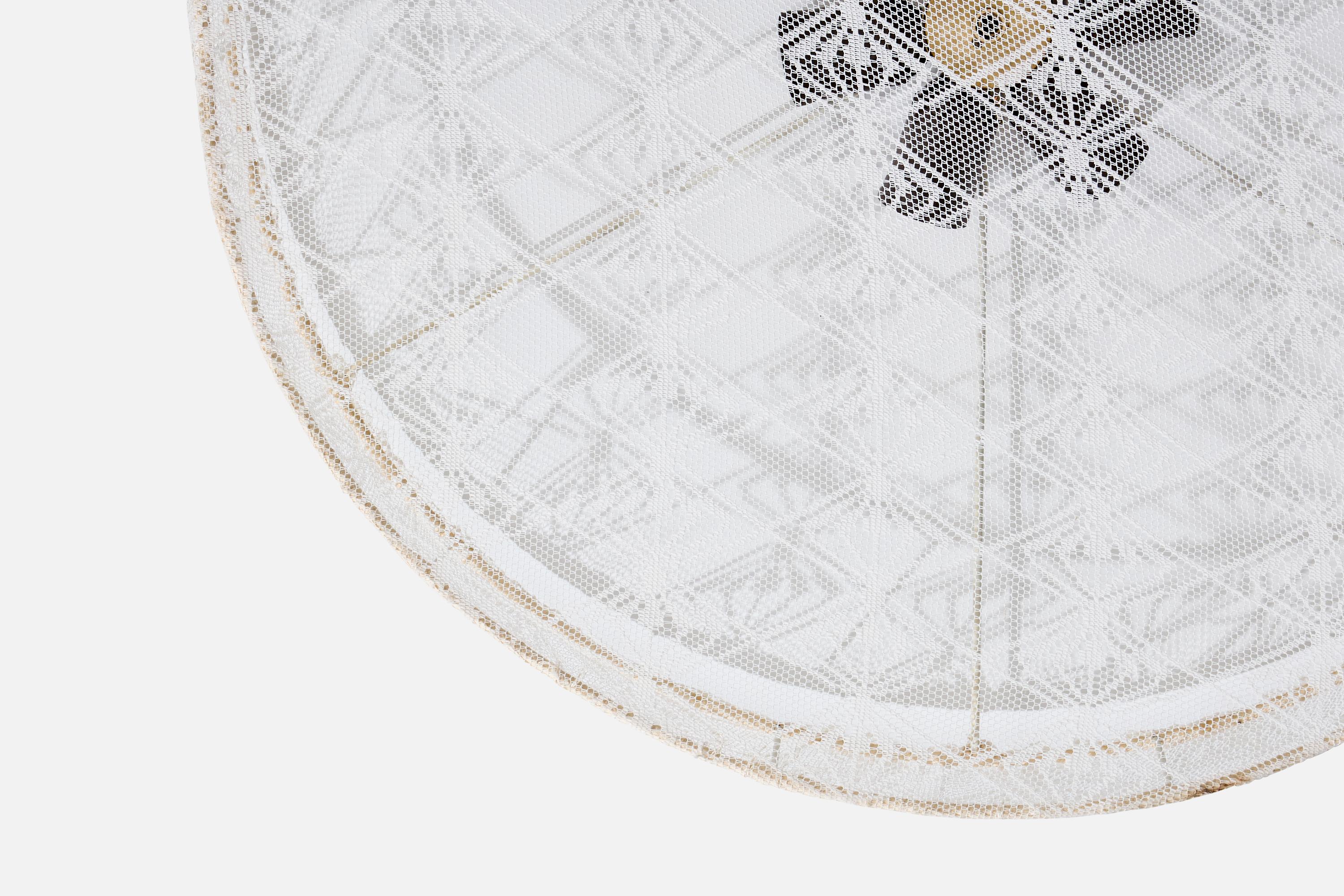 Swedish Designer, Flush Mount, Fabric, Metal, Sweden, 1960s (Mitte des 20. Jahrhunderts) im Angebot
