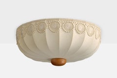 Designer suédois, affleurant, tissu, pin, Suède, années 1970