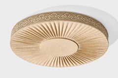 Swedish Designer, Flush Mount, Fabric, Sweden, 1950s.