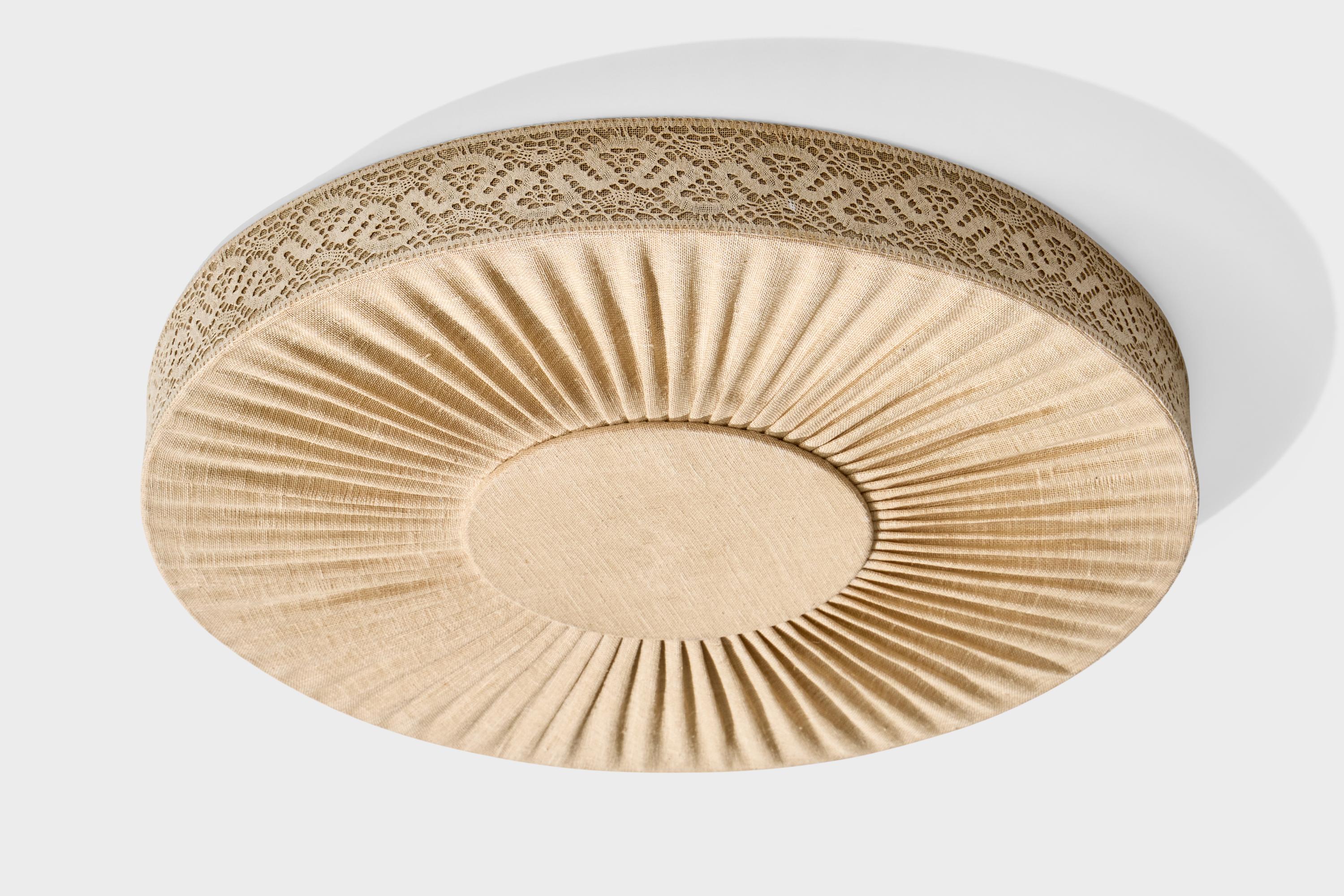 Mid-Century Modern Designer suédois, affleurant, tissu, Suède, années 1950 en vente