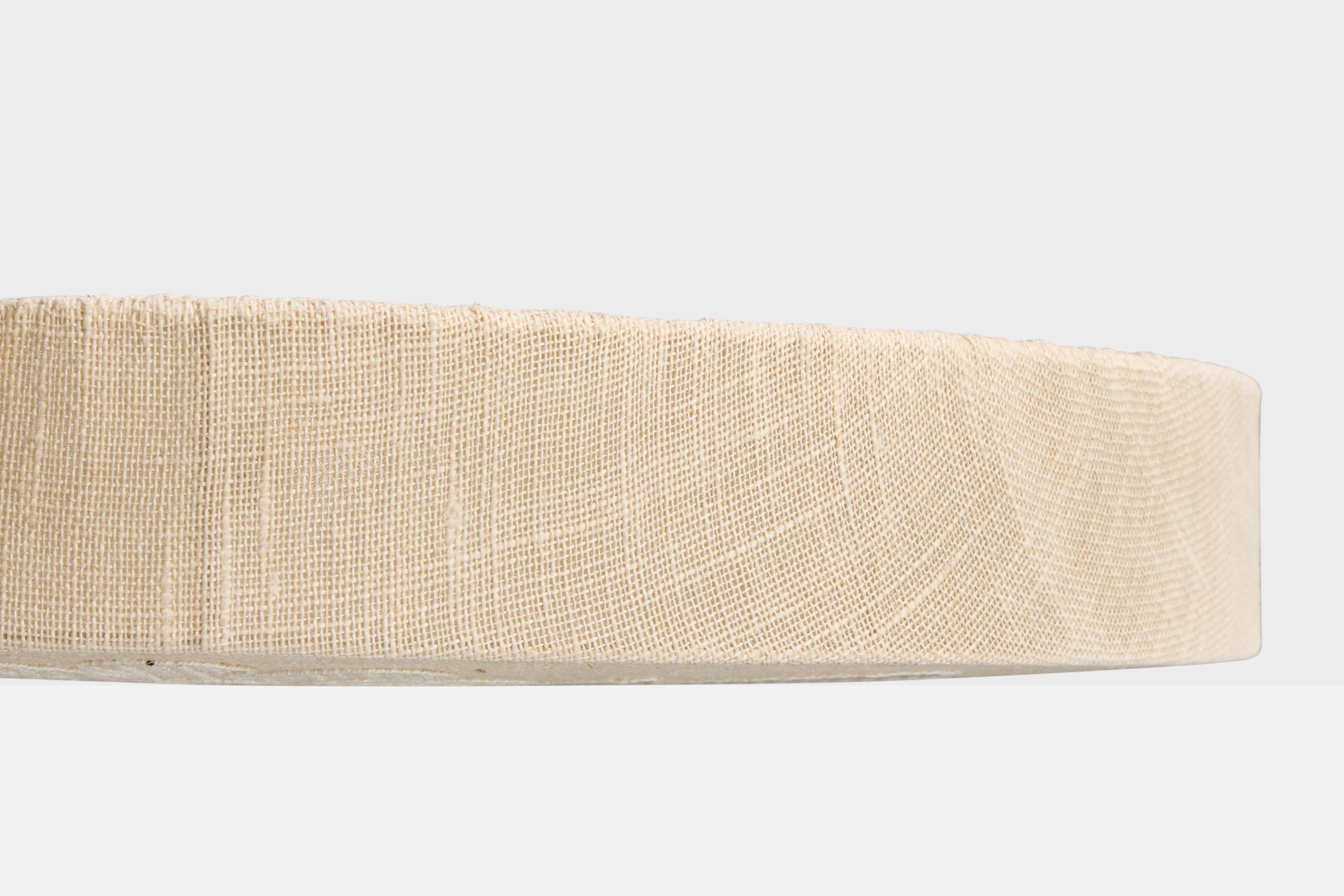Mid-20th Century Swedish Designer, Flush Mount, Fabric, Sweden, 1950s