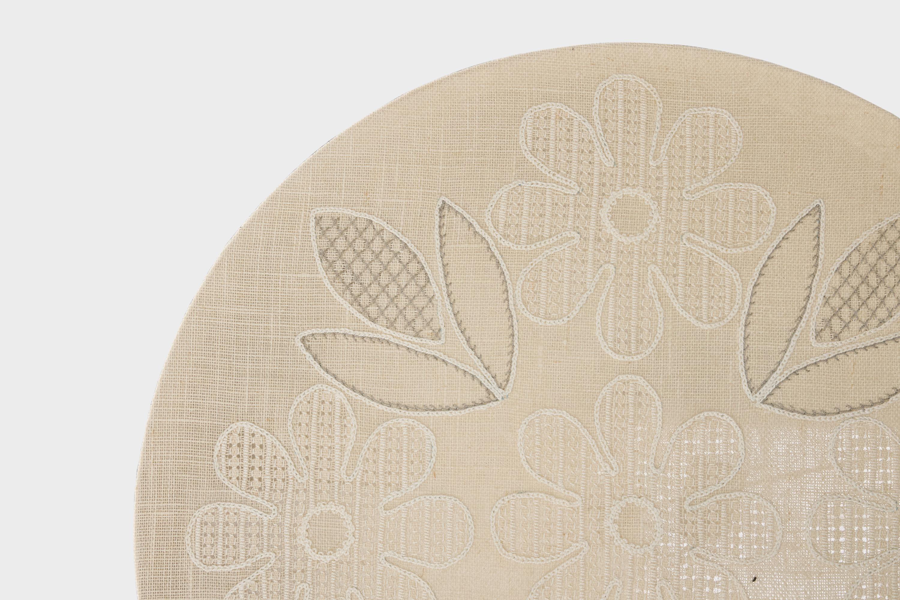 Swedish Designer, Flush Mount, Fabric, Sweden, 1950s 2