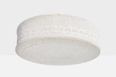 Schwedischer Designer, Einbaubeleuchtung, Stoff, Schweden, 1960er Jahre