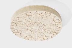 Swedish Designer, Flush Mount, Fabric, Sweden, 1960s