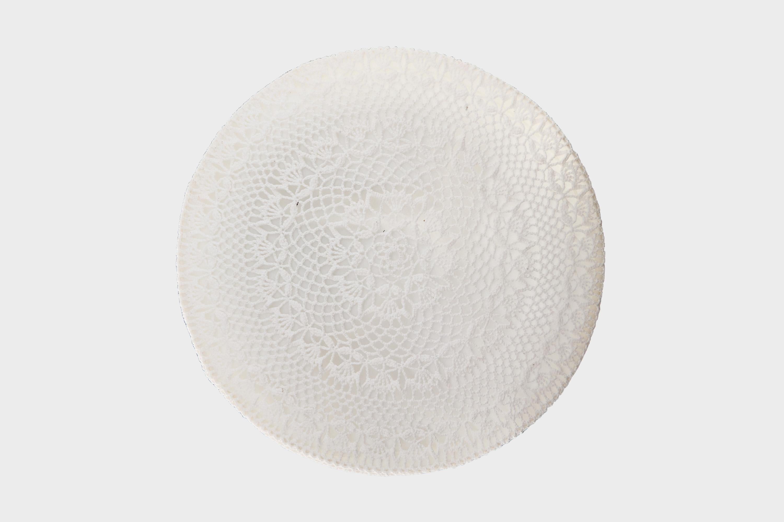 Mid-Century Modern Swedish Designer, Flush Mount, Fabric, Sweden, 1960s For Sale