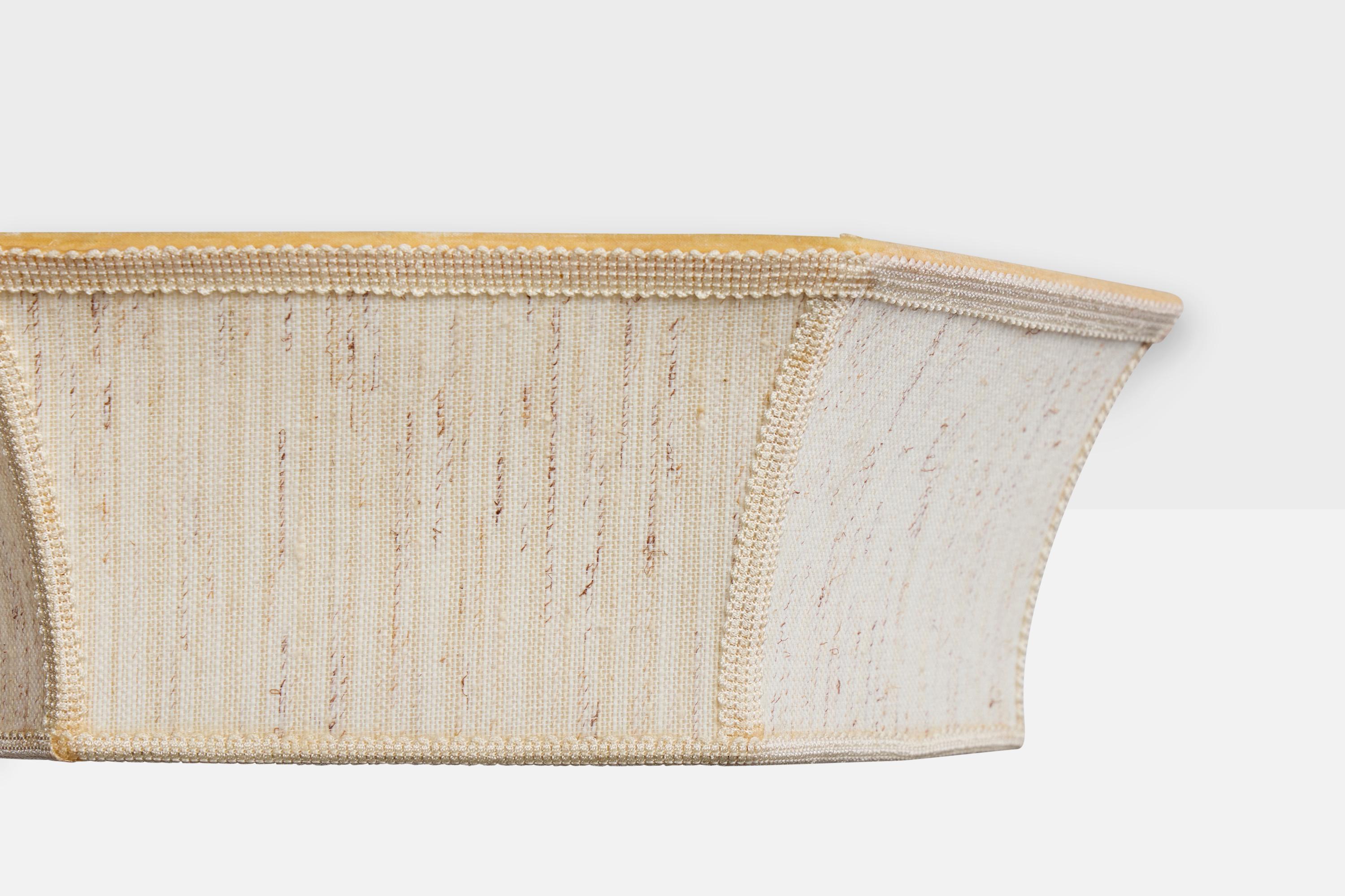 Swedish Designer, Flush Mount, Fabric, Sweden, 1960s For Sale 1