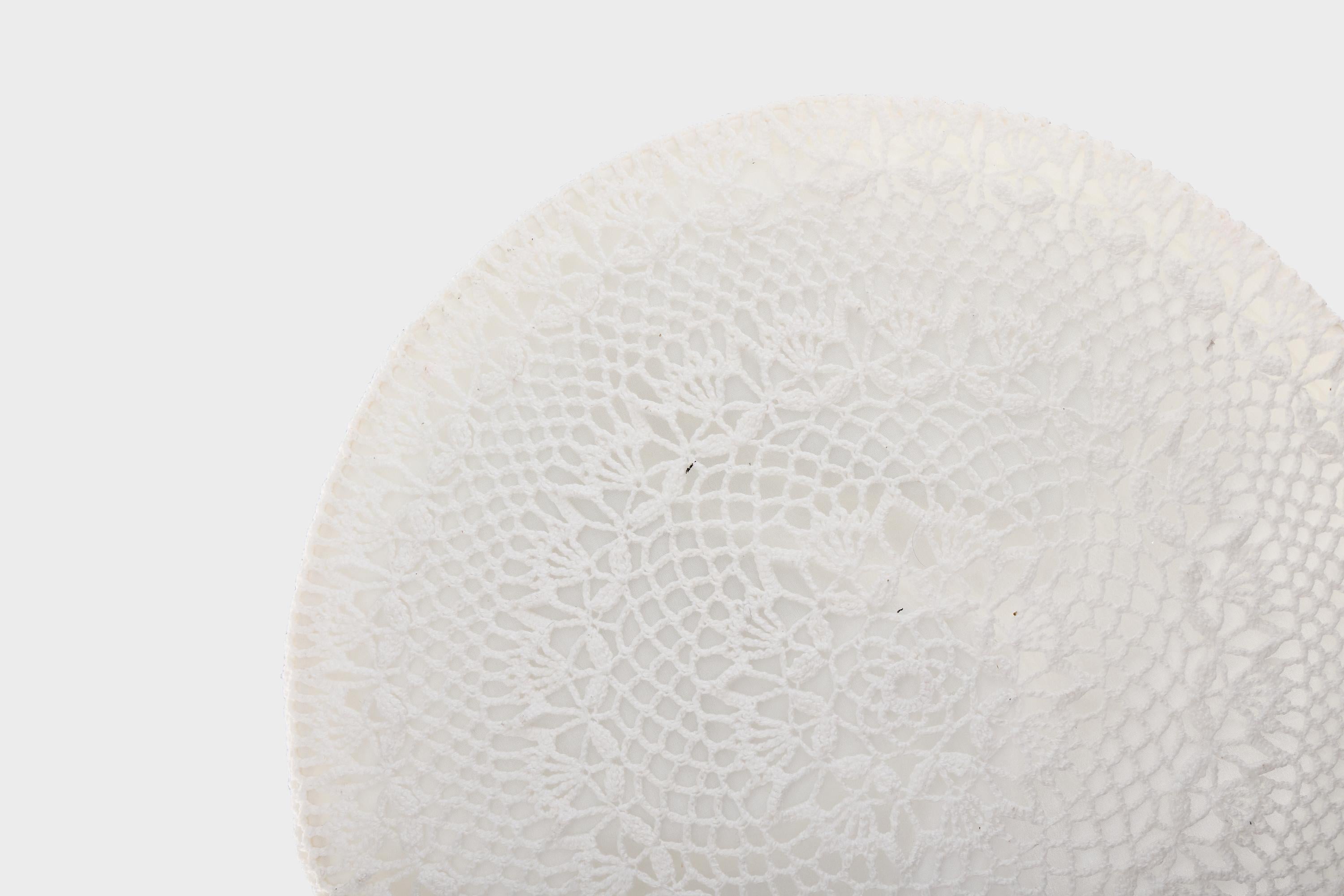 Swedish Designer, Flush Mount, Fabric, Sweden, 1960s For Sale 2