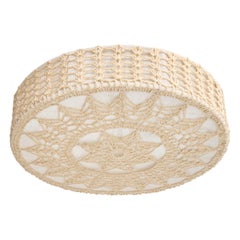 Swedish Designer, Flush Mount, Fabric, Sweden, 1960s