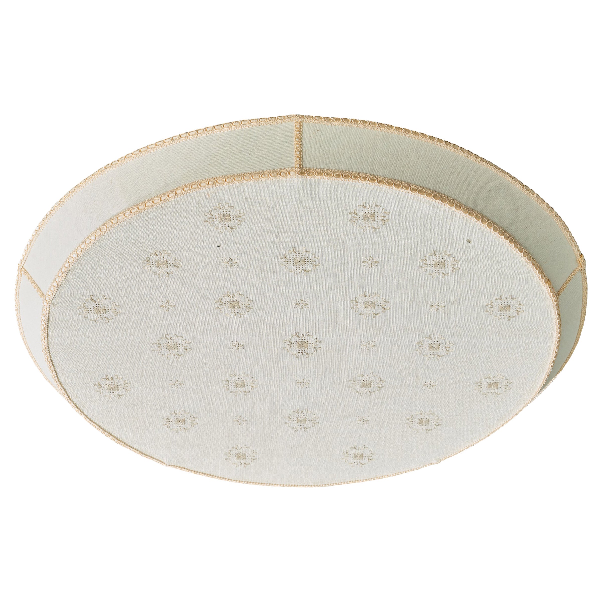 Swedish Designer, Flush Mount, Fabric, Sweden, 1960s