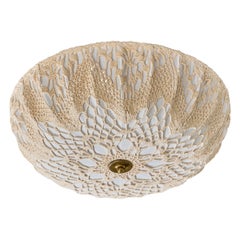 Swedish Designer, Flush Mount, Fabric, Sweden, 1960s