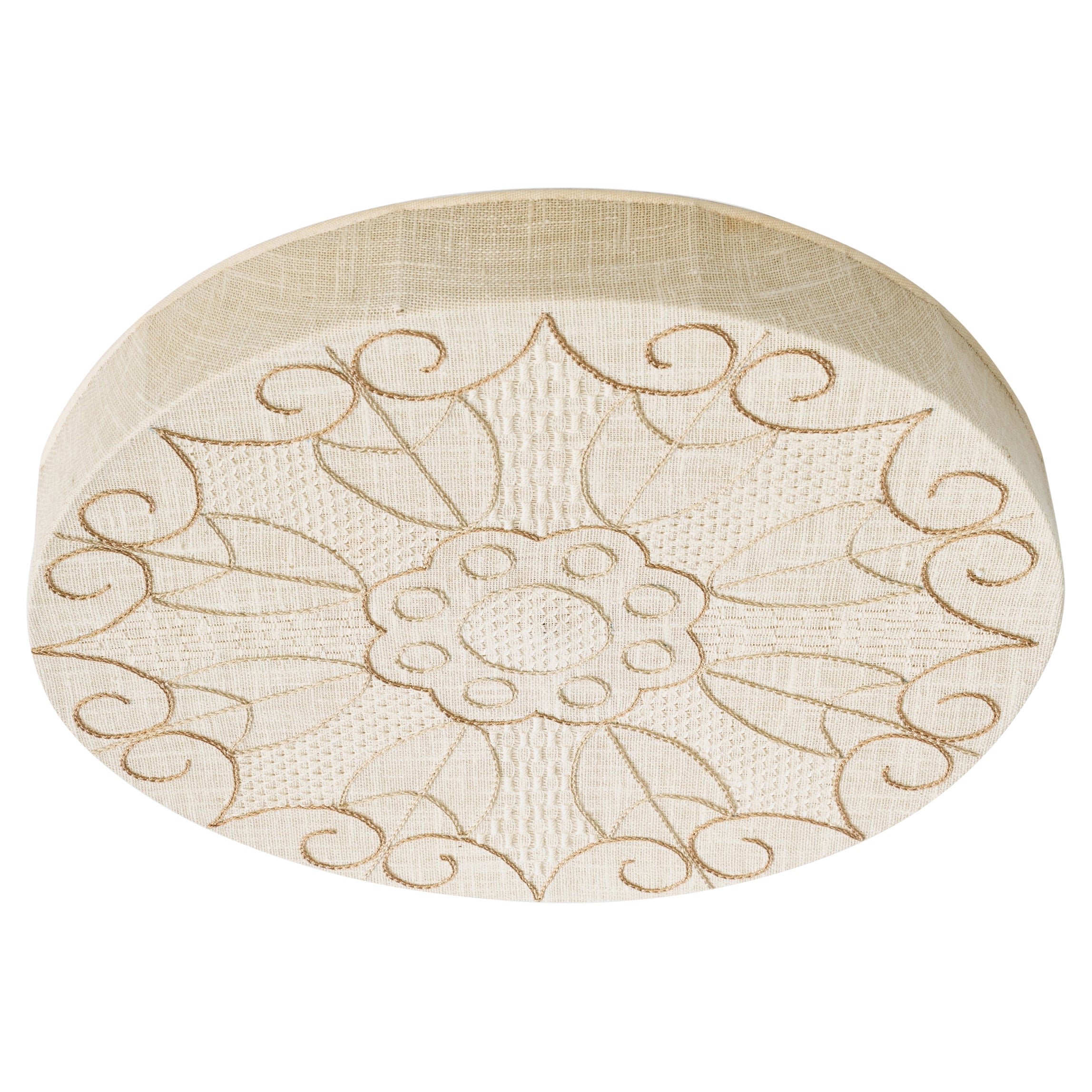 Swedish Designer, Flush Mount, Fabric, Sweden, 1960s