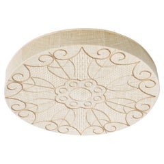 Swedish Designer, Flush Mount, Fabric, Sweden, 1960s