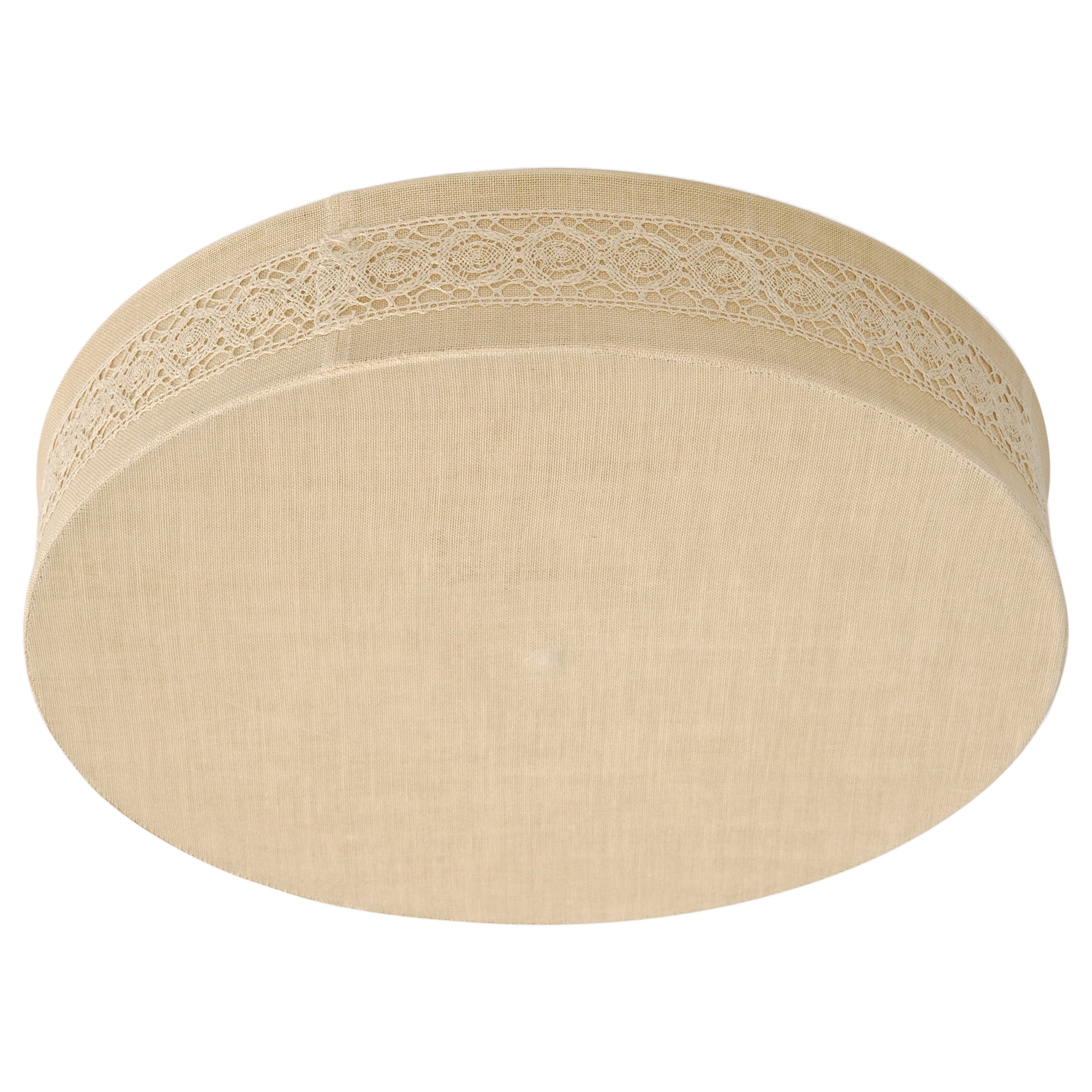 Swedish Designer, Flush Mount, Fabric, Sweden, 1960s For Sale