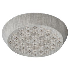 Swedish Designer, Flush Mount, Fabric, Sweden, 1960s
