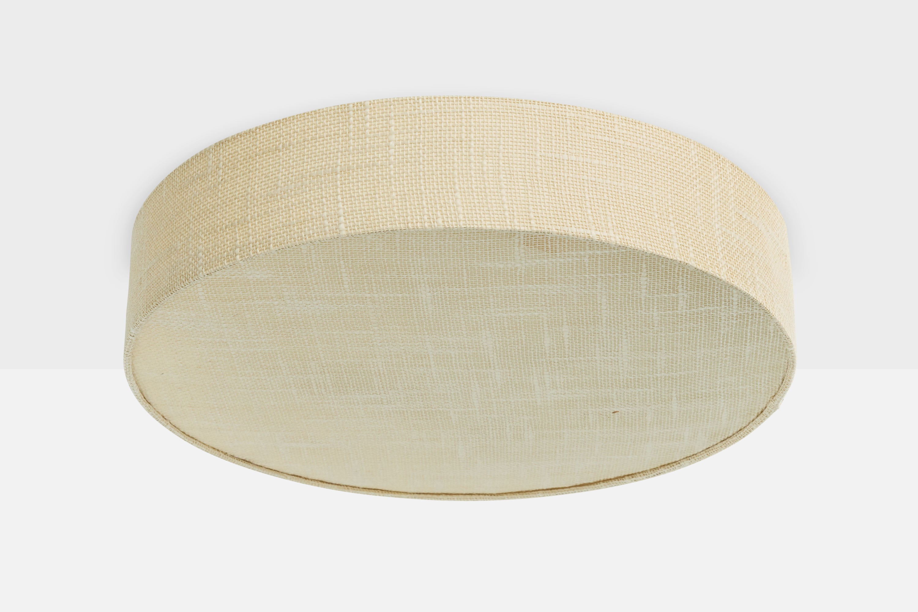 Swedish Designer, Flush Mount, Fabric, Sweden, 1960s