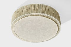 Swedish Designer, Flush Mount, Fabric, Sweden, 1970s