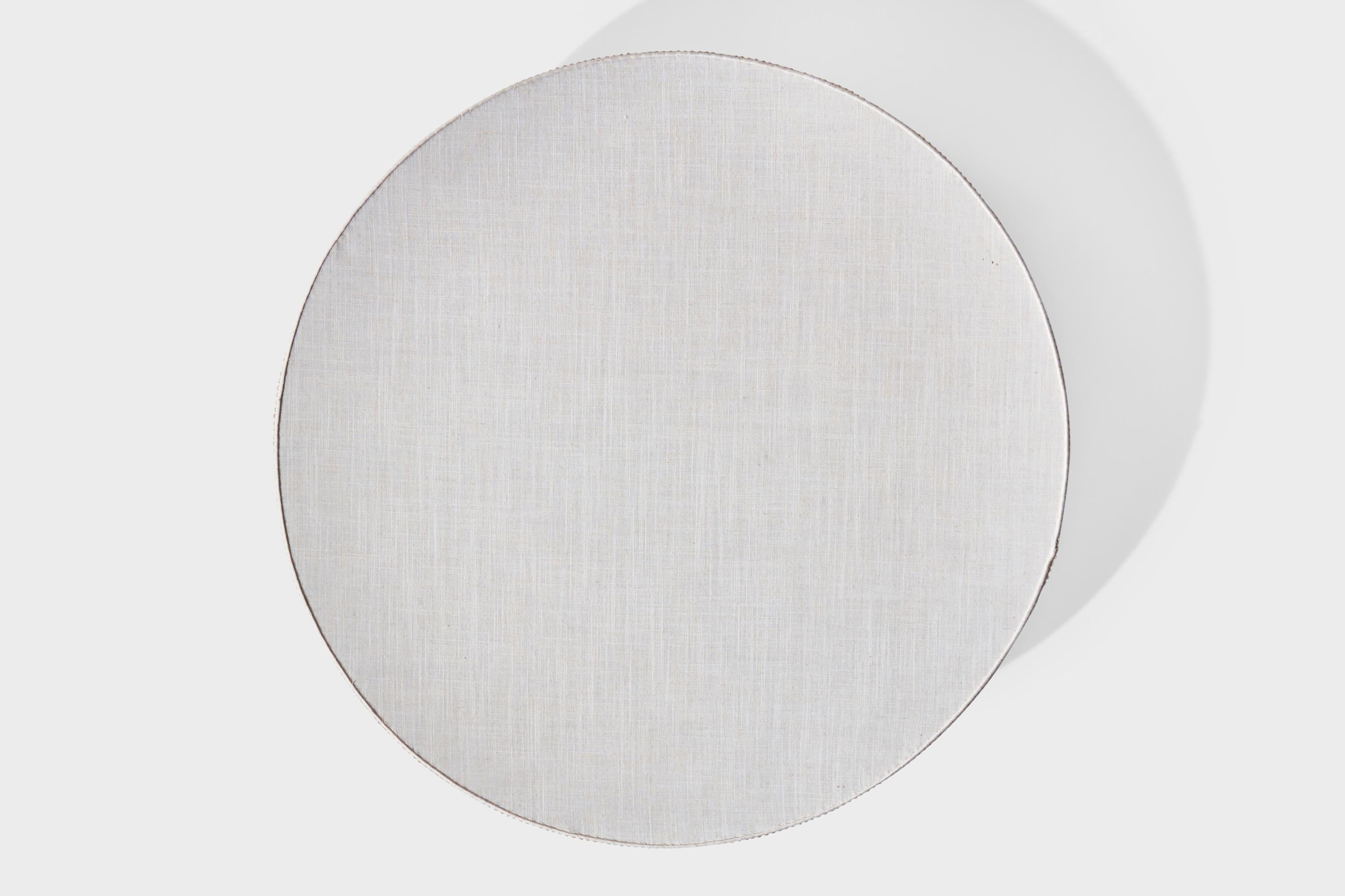 Swedish Designer, Flush Mount, Fabric, Sweden, 1970s In Good Condition For Sale In High Point, NC