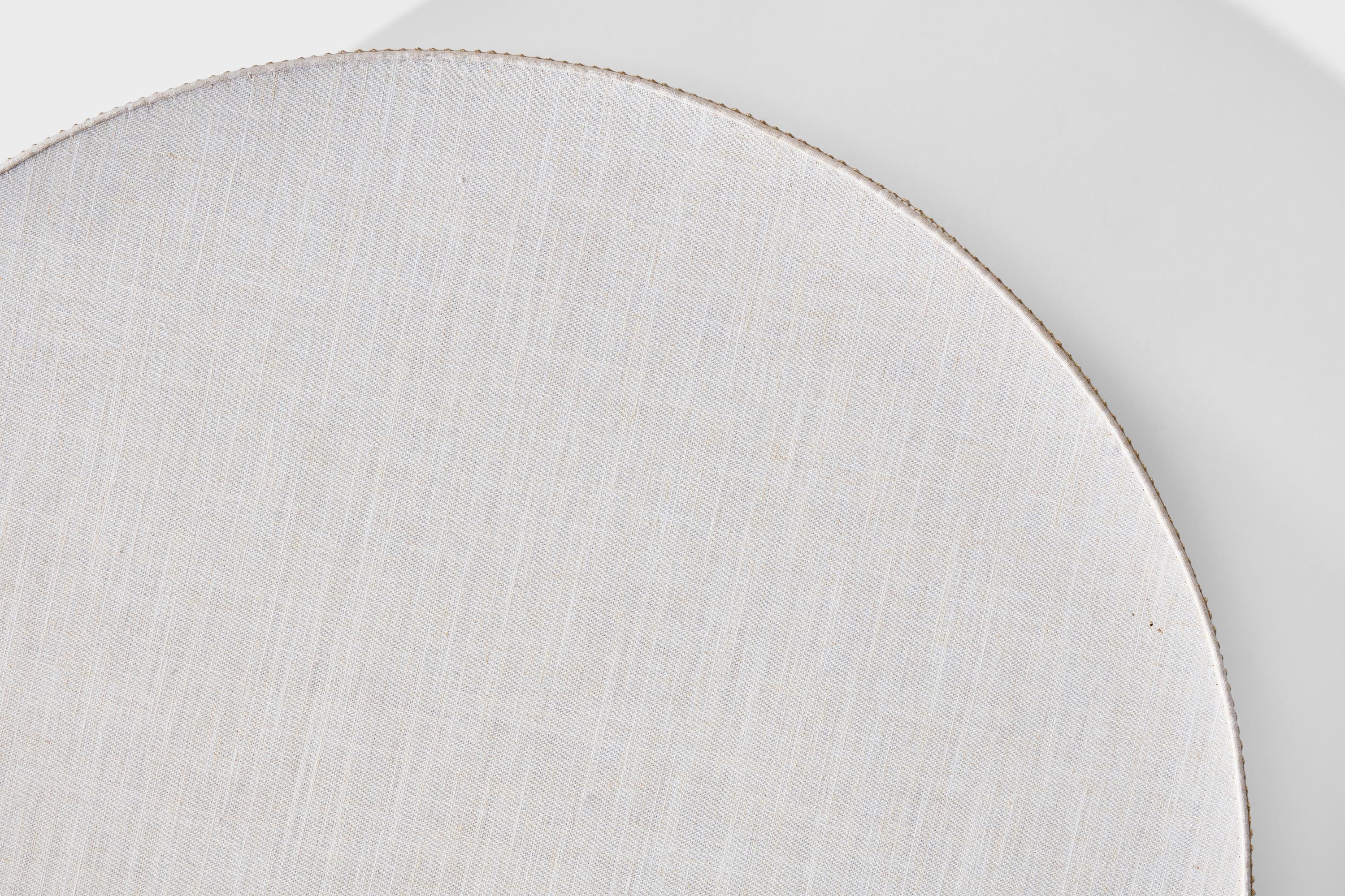Swedish Designer, Flush Mount, Fabric, Sweden, 1970s For Sale 1