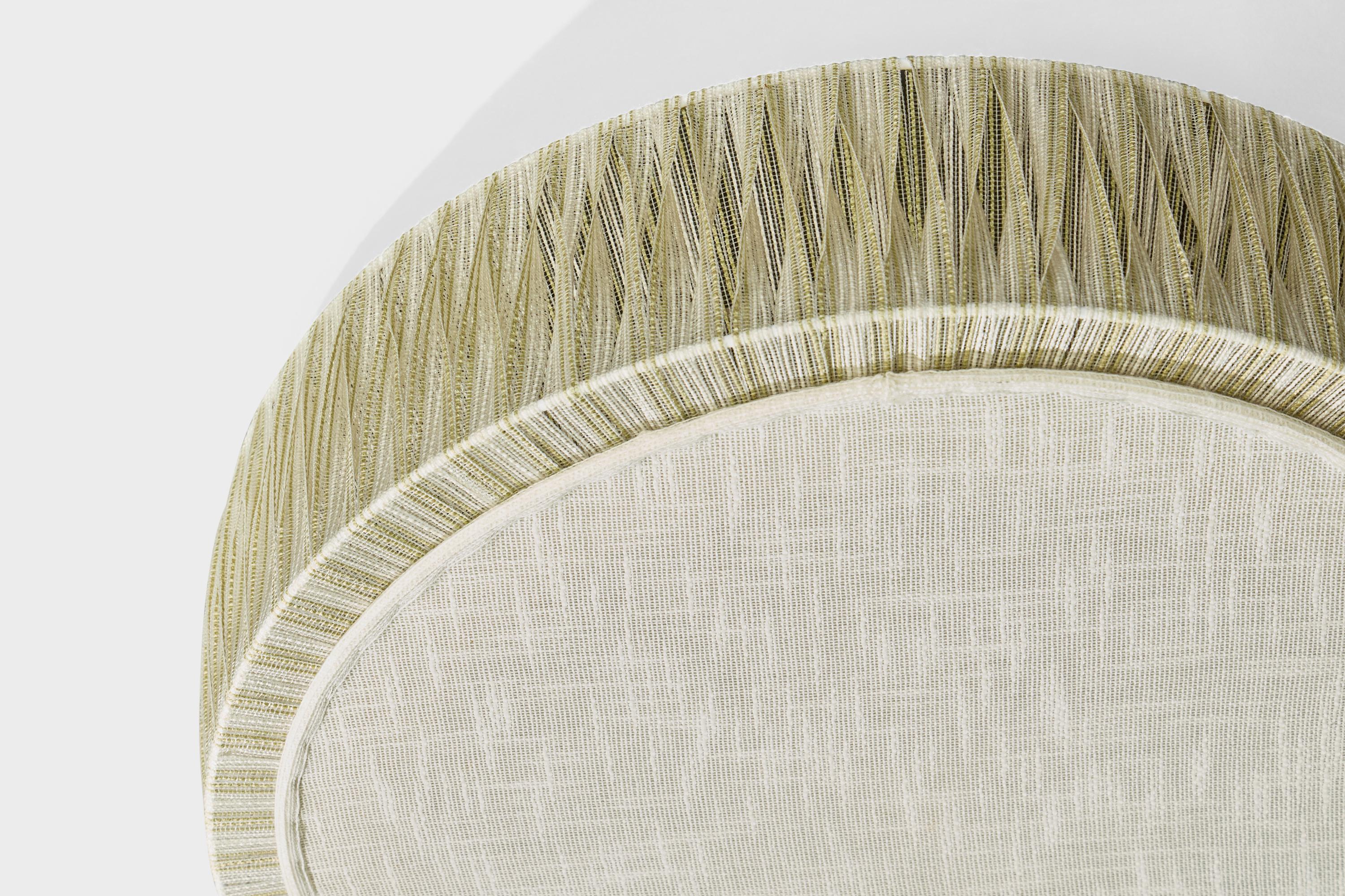 Fine XX secolo Swedish Designer, Flush Mount, Fabric, Sweden, 1970s in vendita