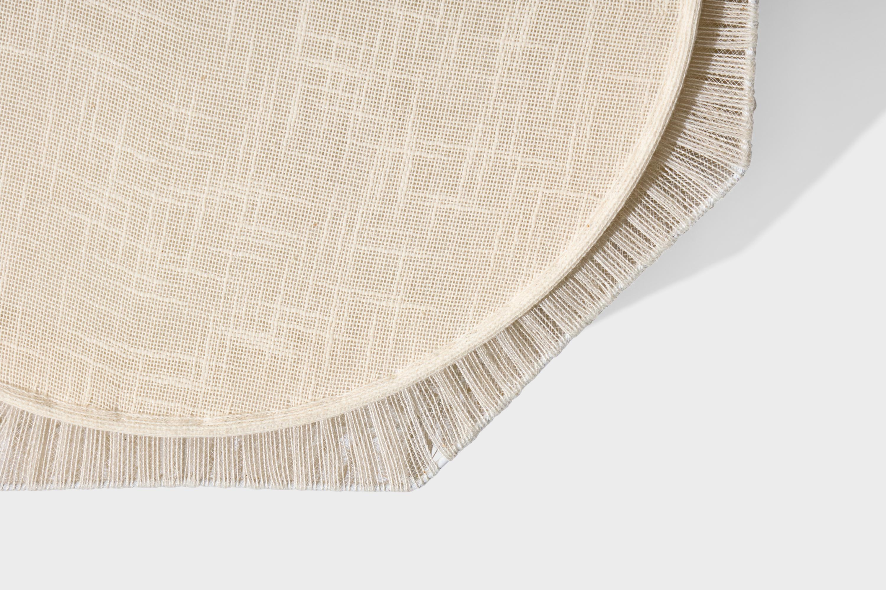 Swedish Designer, Flush Mount, Fabric, Sweden, 1970s in vendita 1