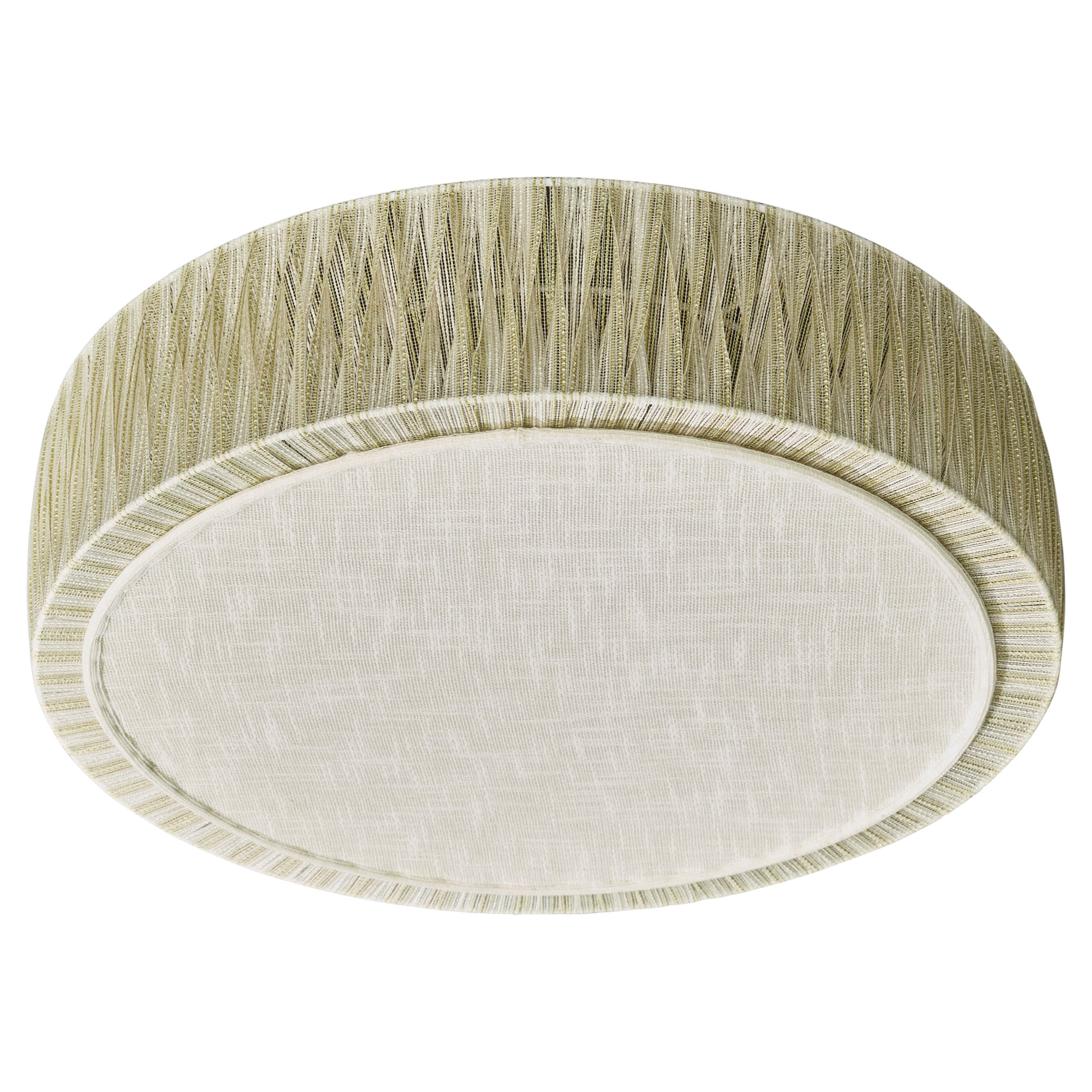 Swedish Designer, Flush Mount, Fabric, Sweden, 1970s