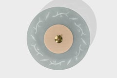 Schwedischer Designer, Flush Mount, Glas, Messing, Schweden, 1930er Jahre