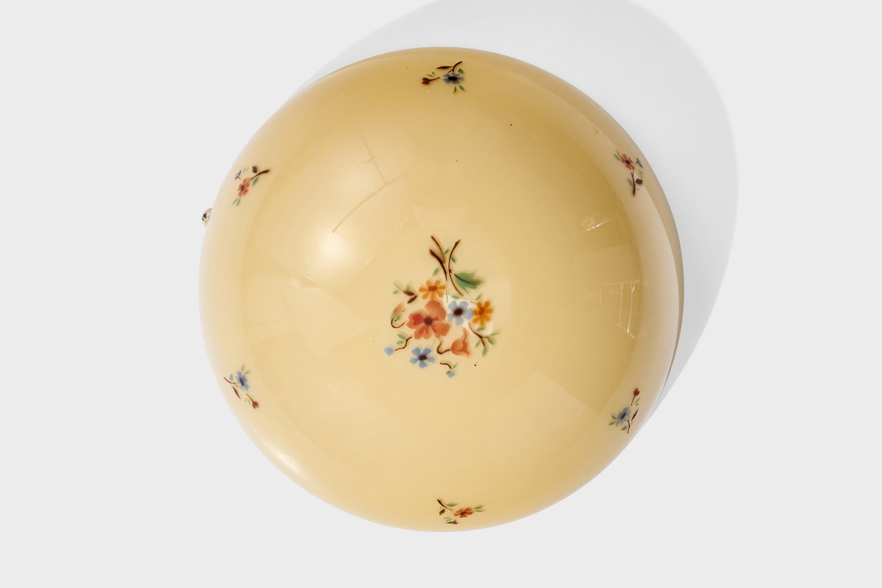 Scandinave moderne Design/One, verre, métal, Suède, années 1940 en vente