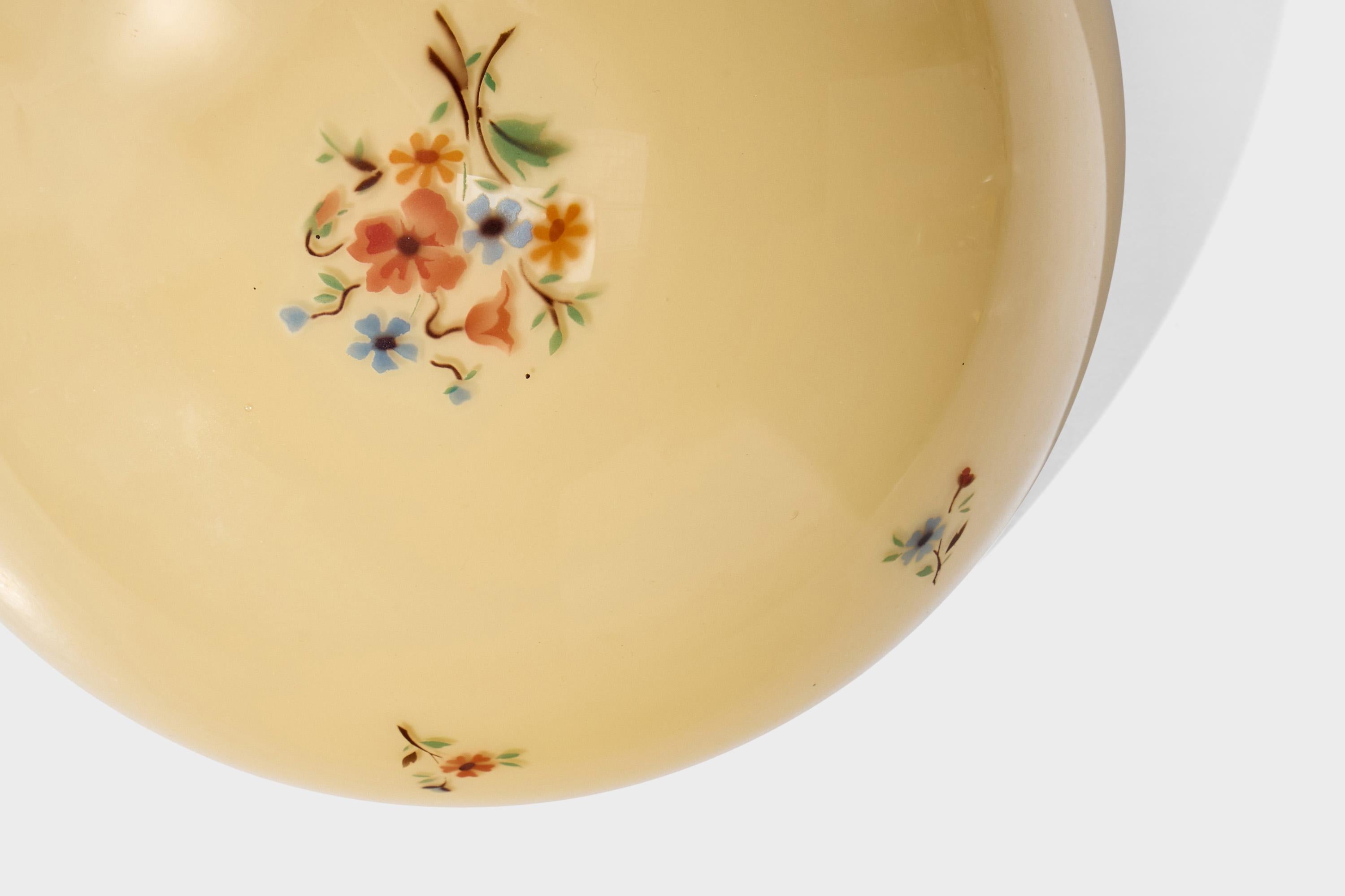 Design/One, verre, métal, Suède, années 1940 Bon état - En vente à High Point, NC