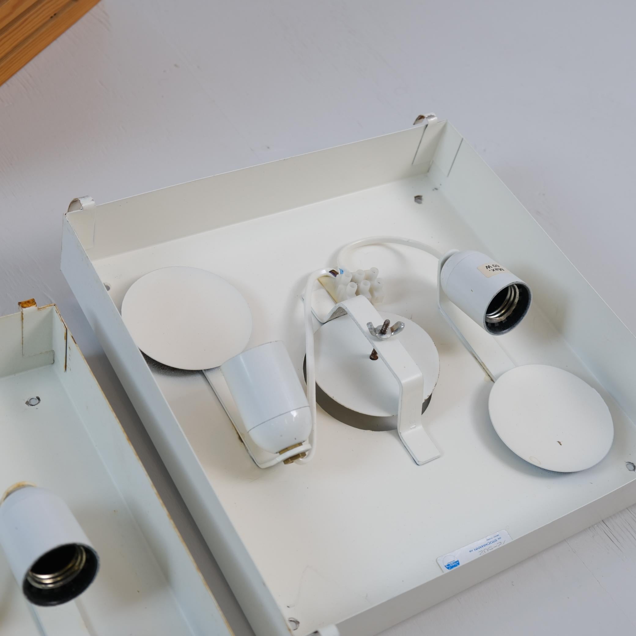 Swedish Designer Flush Mount in Pine, Stockmann Orno Model 72-502, 1970s For Sale 14