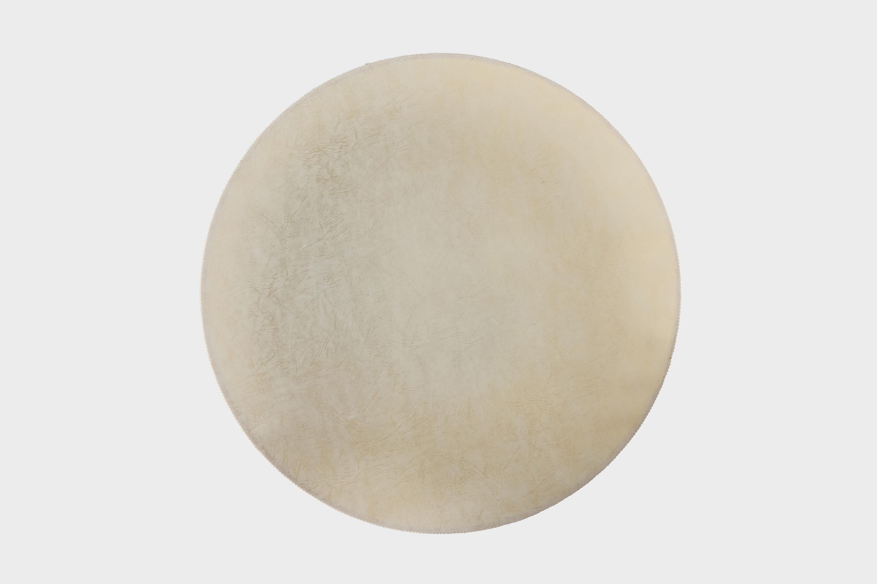 Mid-Century Modern Swedish Designer, Flush Mount, Parchment Paper, Sweden, 1970s For Sale