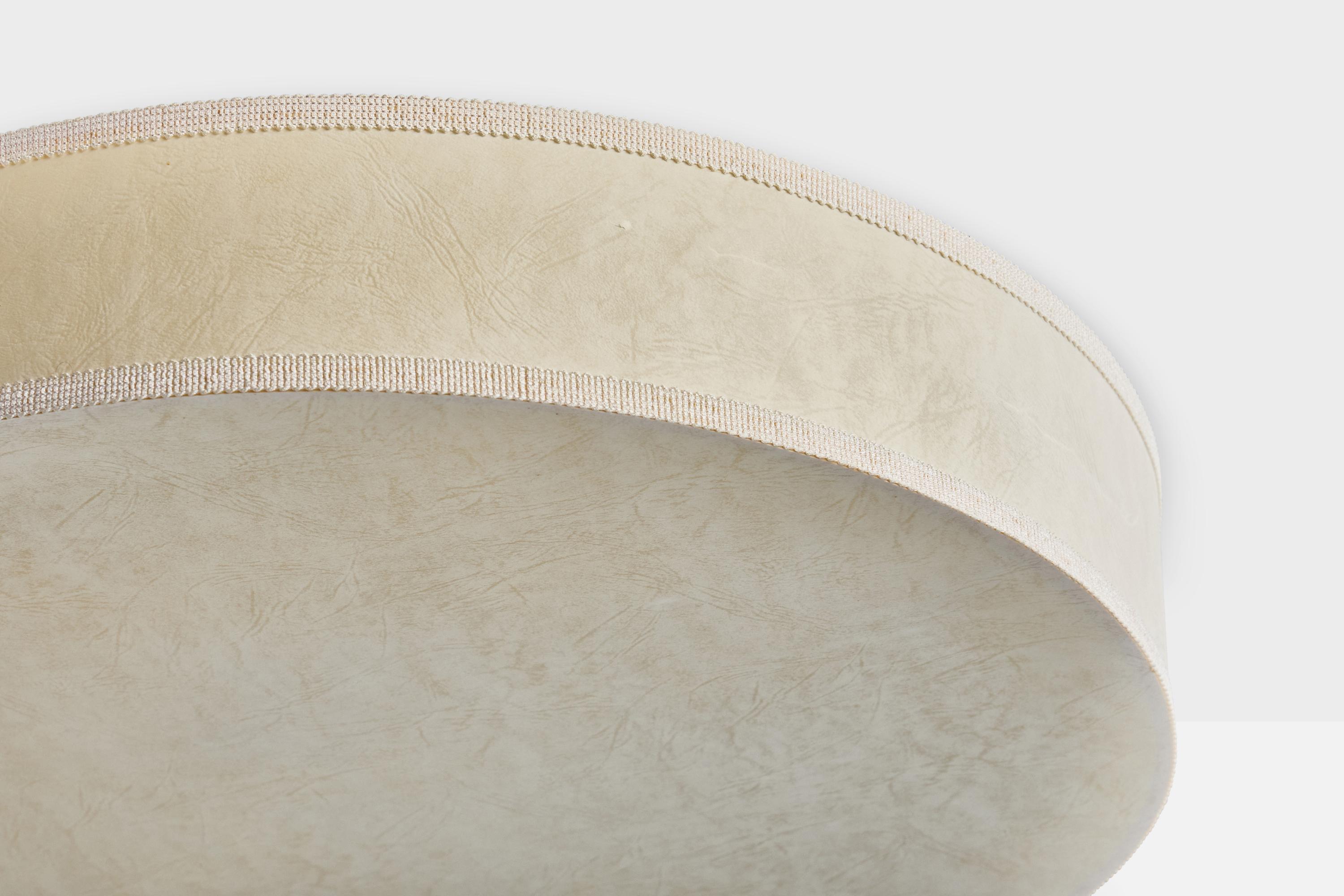 Swedish Designer, Flush Mount, Parchment Paper, Sweden, 1970s For Sale 1