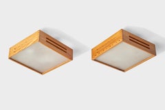 Designer svedese, montature da incasso, pino, acrilico, Svezia, anni '70