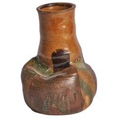 Swedish Designer, Freeform Vase, Stoneware, Sweden, 1960s.