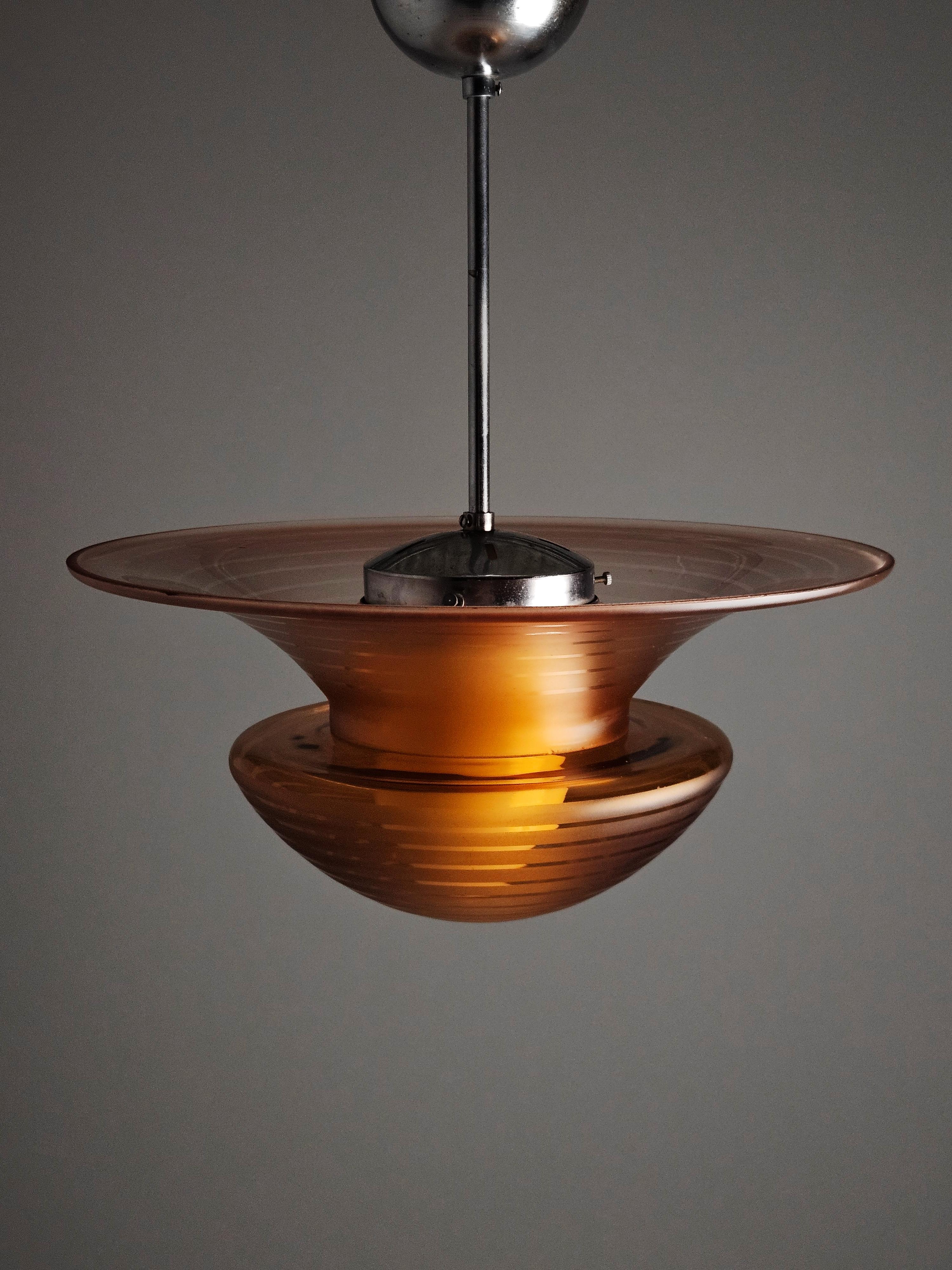 Svedese Ciondolo in vetro di design svedese degli anni '30 in vendita