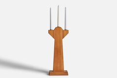 Swedish Designer, Large Candelabra, Pine, Sweden, 1970s