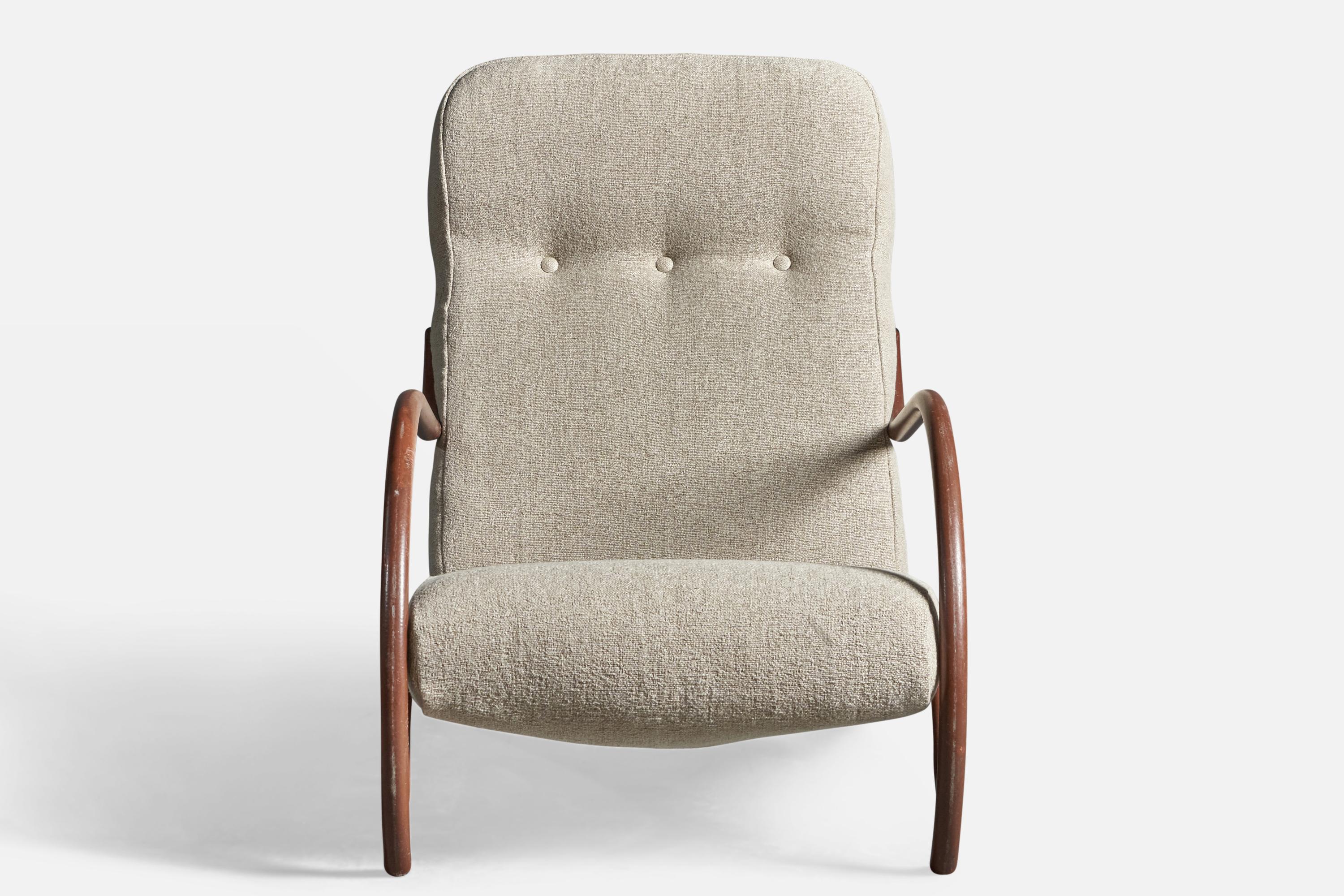 Diseñador sueco, Silla de salón, Metal, Tela, Suecia, Años 30 Escandinavo moderno en venta