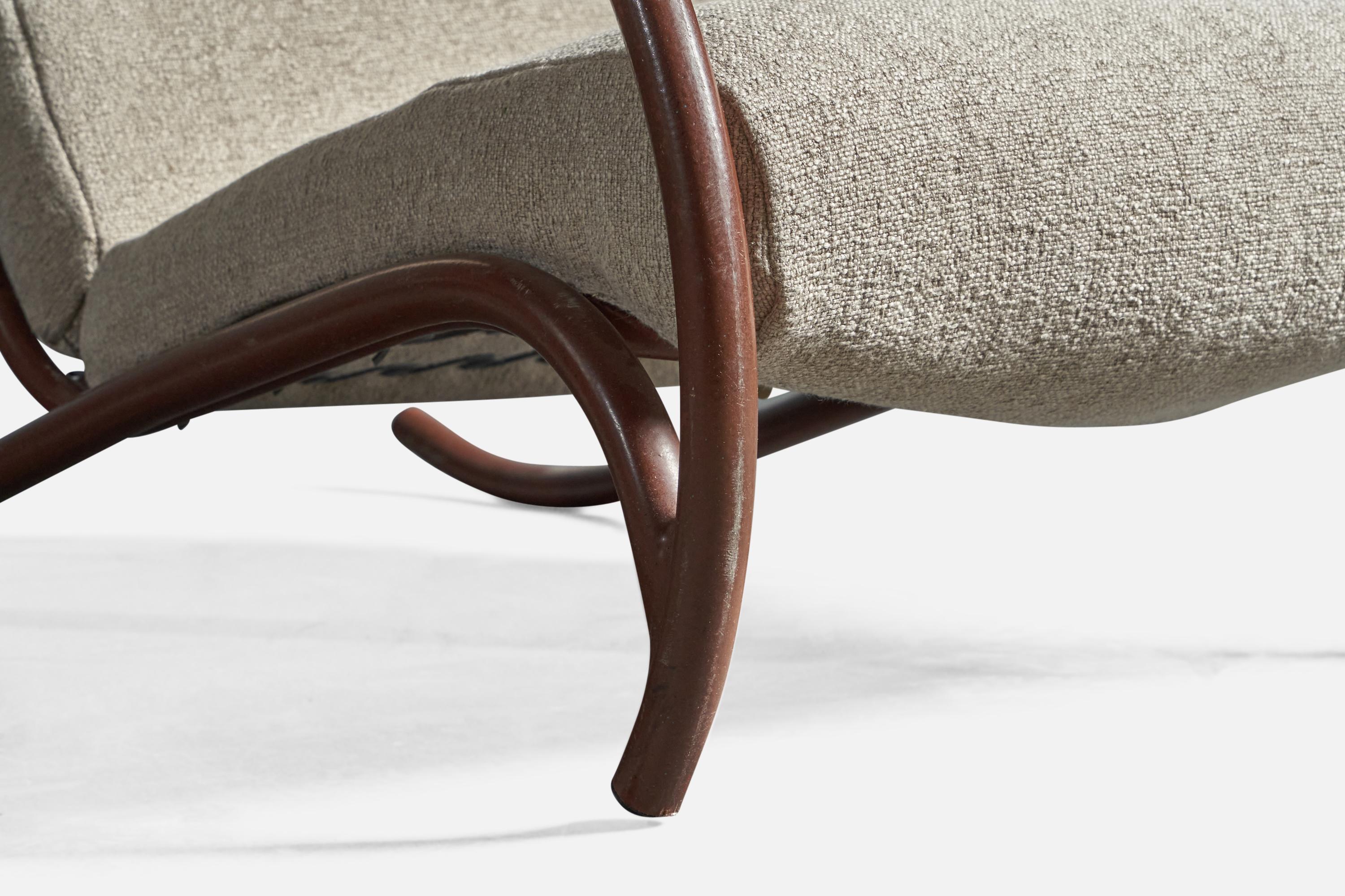 Diseñador sueco, Silla de salón, Metal, Tela, Suecia, Años 30 Sueco en venta