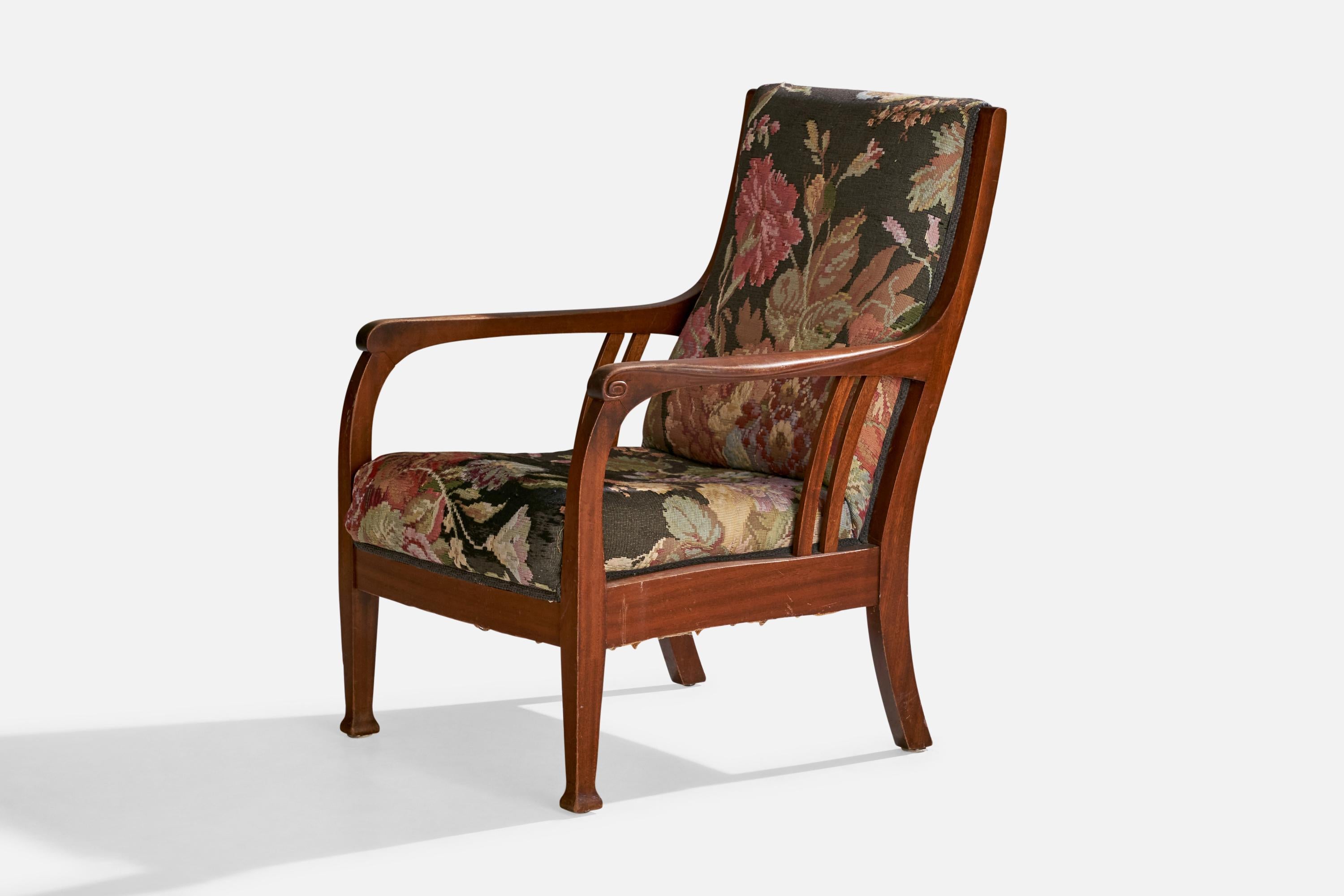 Svedese Designer svedese, sedia da salotto, Oak, Fabrice, Svezia, anni '1900 in vendita