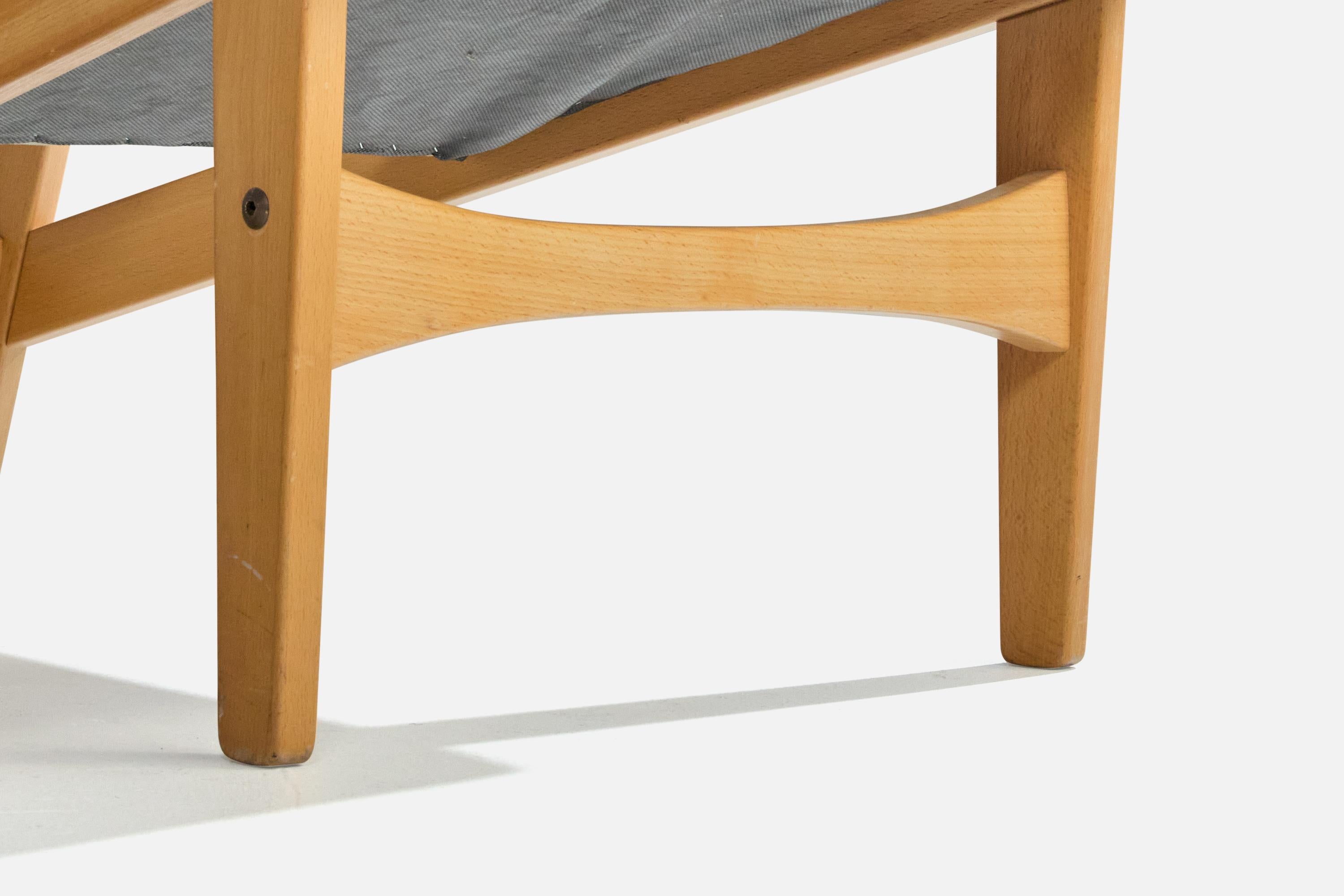 Gösta Berg & Stenevik Eriksson, Lounge Chair, Wood, Velvet, Sweden, 1967 For Sale 6