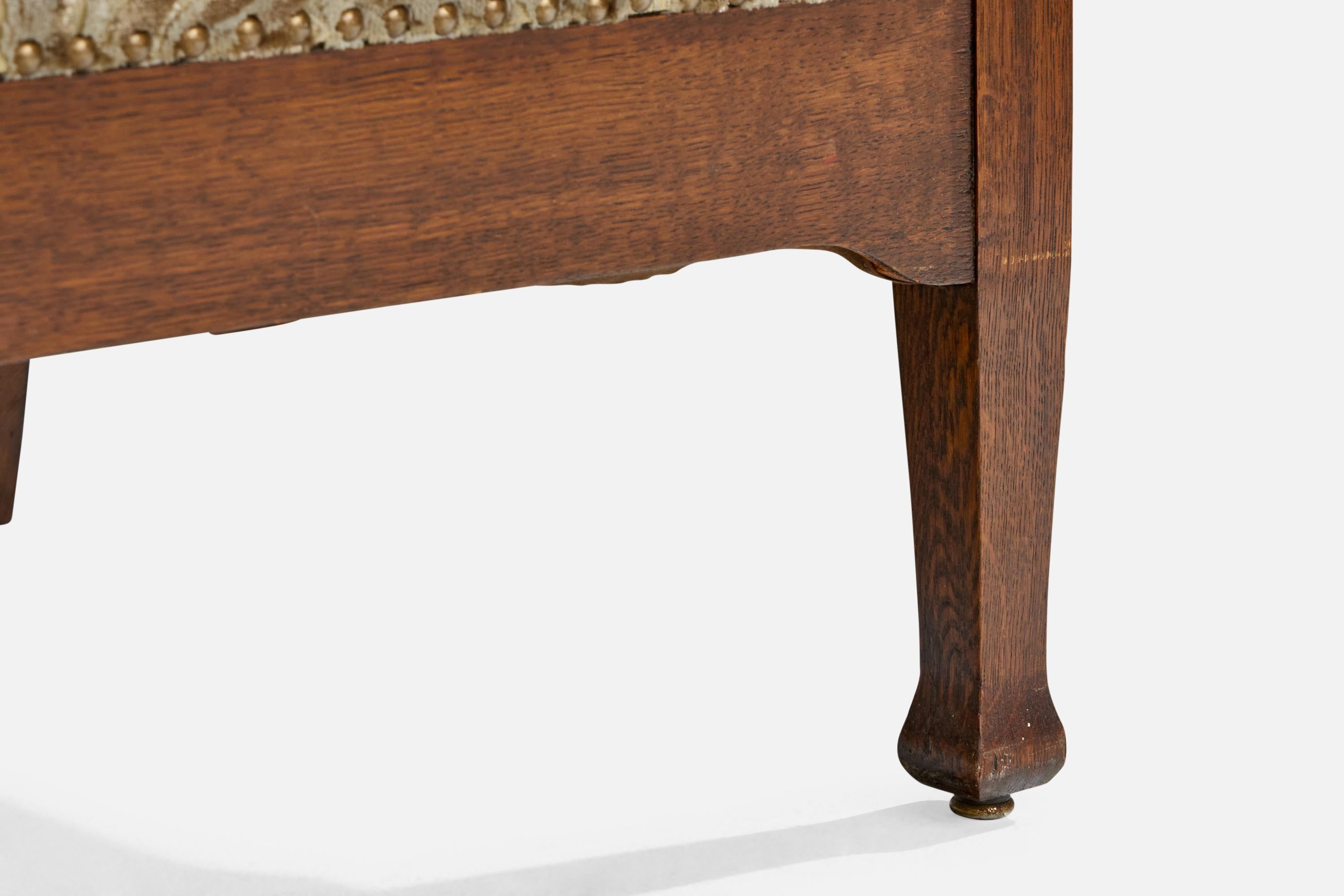 Designer svedese, Sedie da salotto, Oak, Fabrice, Svezia, 1900 in vendita 7